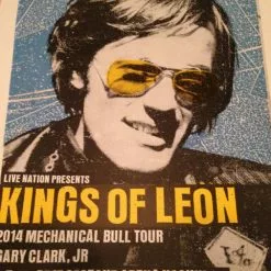 Kings Of Leon - 2014 Print Mafia Poster Gary Clark Jr Nashville, TN S/N