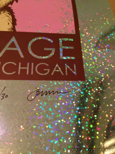 Queens Of The Stone Age - 2013 Jermaine Rogers Poster Detroit FOIL Fillmore 10 Queens Of The Stone Age - 2013 Jermaine Rogers Poster Detroit FOIL Fillmore