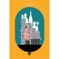 Animal Farm - Schuhle Lewis Poster George Orwell All Animals Are Equal