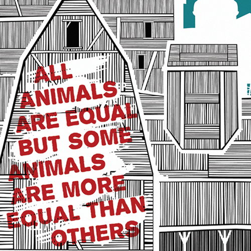 Animal Farm - Schuhle Lewis Poster George Orwell All Animals Are Equal 5 Animal Farm - Schuhle Lewis Poster George Orwell All Animals Are Equal