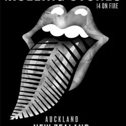 Sold Out Posters Gig Posters Rolling Stones - 2014 Official Poster Auckland, New Zealand #2