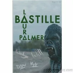 Delicious Design BASTILLE - 2013 Laura Palmer S/N Lithographic Print Poster Gurilla Band Signed Gig Posters