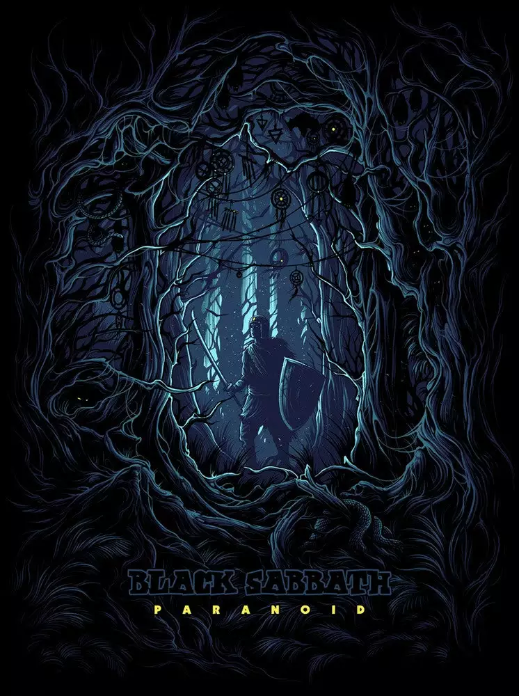 Gig Posters Black Sabbath - 2017 Dan Mumford Poster Paranoid Regular 4 Gig Posters Black Sabbath - 2017 Dan Mumford Poster Paranoid Regular