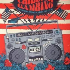 Childish Gambino - 2019 Status Serigraph Poster Bonnaroo Justin Helton Gig Posters