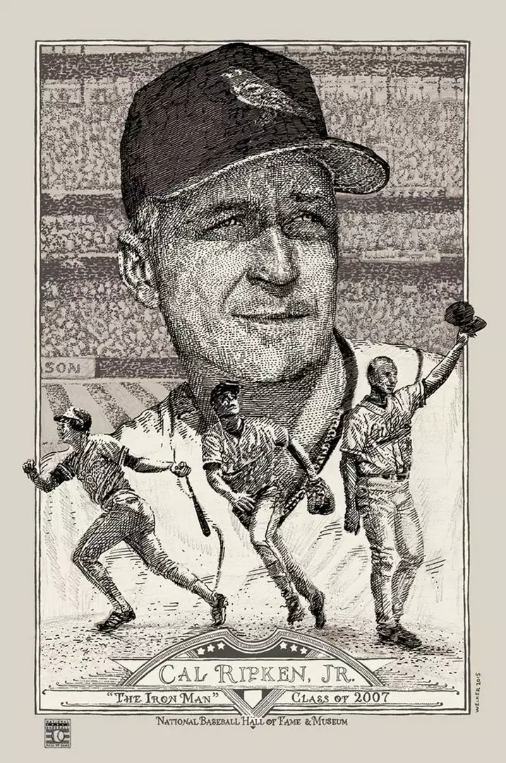 Cal Ripken - 2015 David Welker Poster FugScreens Studios 1st Art Prints 3 Cal Ripken - 2015 David Welker Poster FugScreens Studios 1st Art Prints