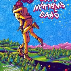 Dave Matthews - 2019 James Flames Poster Greenwood Village, CO Fiddler's Green Colorado