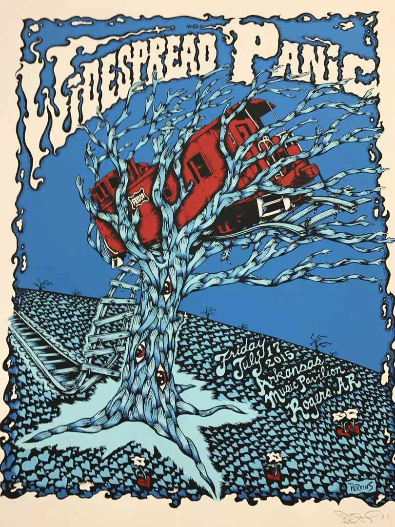 Gig Posters Widespread Panic - 2015 Billy Perkins Poster AP Fayetteville, AR 3 Gig Posters Widespread Panic - 2015 Billy Perkins Poster AP Fayetteville, AR