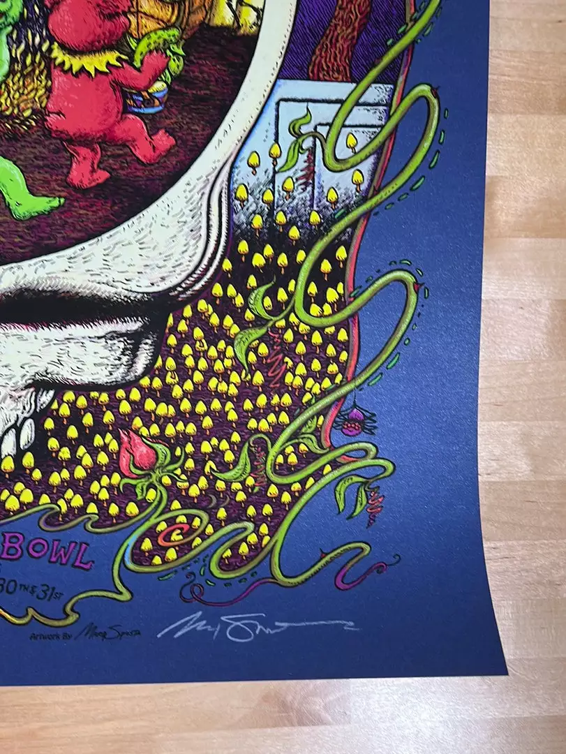 Gig Posters Dead & Company - 2021 Marq Spusta Poster Hollywood Bowl, CA Sapphire 7 Gig Posters Dead & Company - 2021 Marq Spusta Poster Hollywood Bowl, CA Sapphire