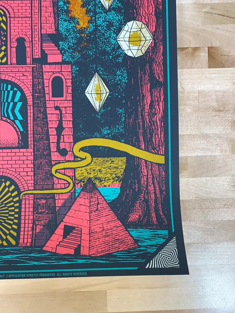 Billy Strings - 2021 Status Serigraph Poster Mobile, AL 4/9 7 Billy Strings - 2021 Status Serigraph Poster Mobile, AL 4/9