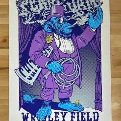 Gig Posters Pearl Jam - 2013 Ames Brothers Poster Purple Gorilla Monkey Wrigley Field 1st Ed