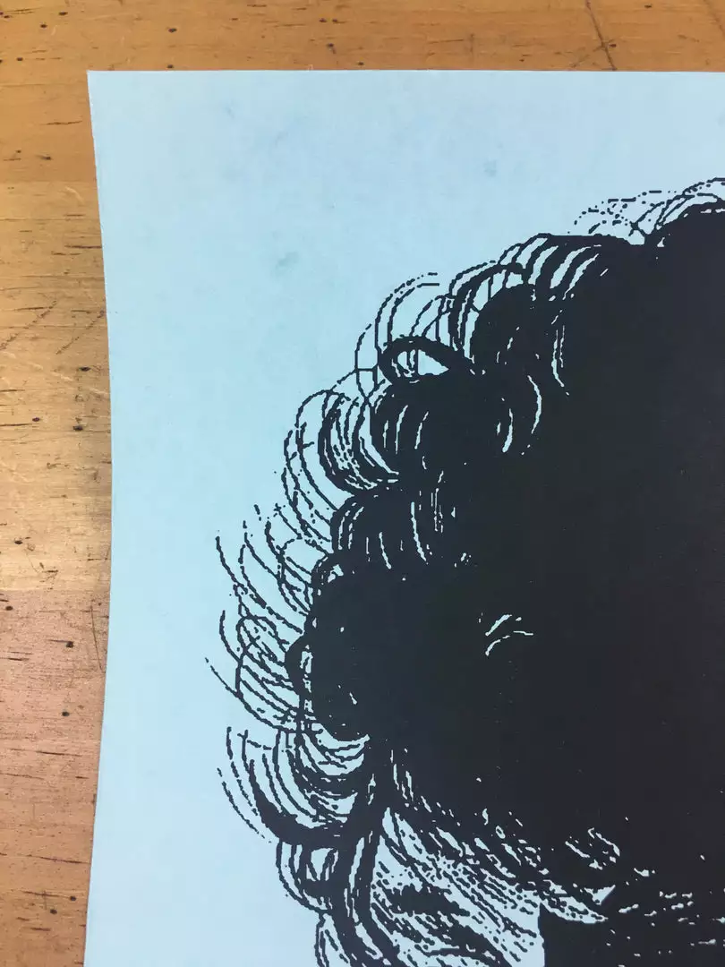 Bob Dylan The Rolling Stone - 2014 Brian Methe Art Print Blue Variant 8 Bob Dylan The Rolling Stone - 2014 Brian Methe Art Print Blue Variant