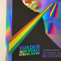 Yonder Mountain String Band - 2013 Johnny Sampson FOIL Poster Summer Tour Foil Posters 13 Yonder Mountain String Band - 2013 Johnny Sampson FOIL Poster Summer Tour Foil Posters
