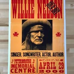Gig Posters Willie Nelson - 2006 Hatch Show Print 4/29 Poster Peterborough, Ontario