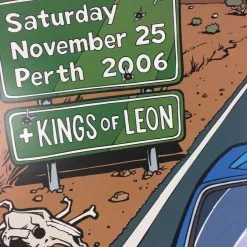 Pearl Jam - 2006 Daymon Greulich Poster Perth, AUS Subiaco Oval