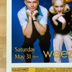 No Doubt + Weezer - 1997 Paul Cutler Promo Poster Anaheim, CA Arrowhead Gig Posters 13 No Doubt + Weezer - 1997 Paul Cutler Promo Poster Anaheim, CA Arrowhead Gig Posters