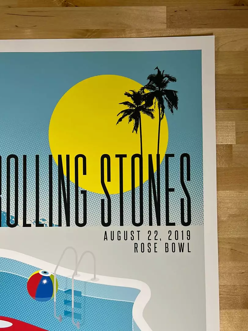 Gig Posters Rolling Stones - 2019 Kii Arens Poster Pasadena, CA Rose Bowl 6 Gig Posters Rolling Stones - 2019 Kii Arens Poster Pasadena, CA Rose Bowl