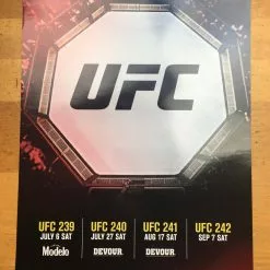 Sold Out Posters UFC 239, 240, 241 & 242 2019 Poster