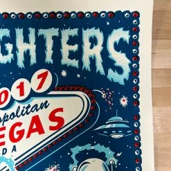 Foo Fighters - 2017 Chris Hopewell Poster Las Vegas, NV Gig Posters