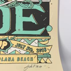 Moe - 2018 Tyler Stout Poster Solana Beach, CA Belly Up