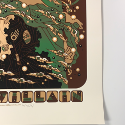 Like A Villain - 2014 Guy Burwell Poster S/N Gig Posters