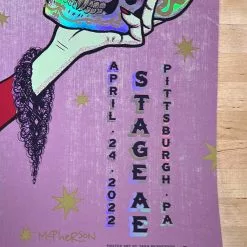 Mastodon - 2022 Tara McPherson Poster Pittsburgh, PA FOIL Foil Posters