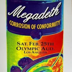 Megadeth - 1995 Matt Getz Poster Los Angeles, CA Del Mar Gig Posters