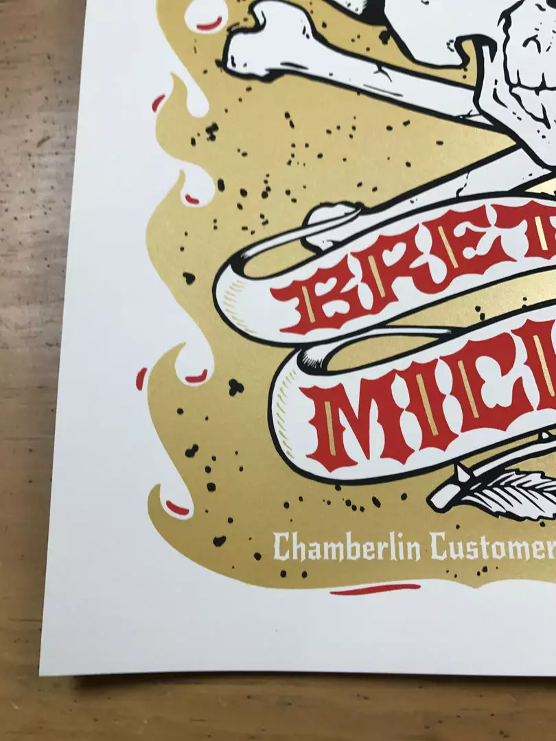 Gig Posters Brett Michaels - 2015 Billy Perkins Poster Chamberlin Rose Skull 8 Gig Posters Brett Michaels - 2015 Billy Perkins Poster Chamberlin Rose Skull