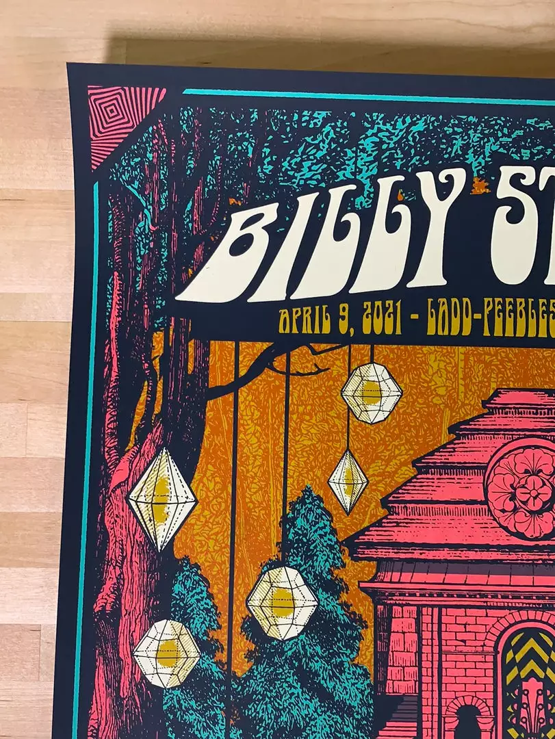 Billy Strings - 2021 Status Serigraph Poster Mobile, AL 4/9 5 Billy Strings - 2021 Status Serigraph Poster Mobile, AL 4/9