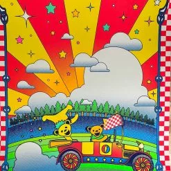 Dead & Company - 2021 Nate Gonzalez Poster Clarkston, MI DTE Energy Gig Posters