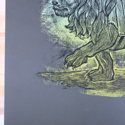 Serengeti Ghost - 2009 Dan Grzeca Poster Art Print Dark Brown