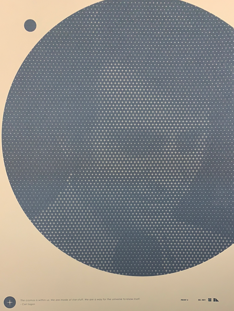 Carl Sagan - 2016 Justin Van Genderen Poster 1st Edition 3 Carl Sagan - 2016 Justin Van Genderen Poster 1st Edition