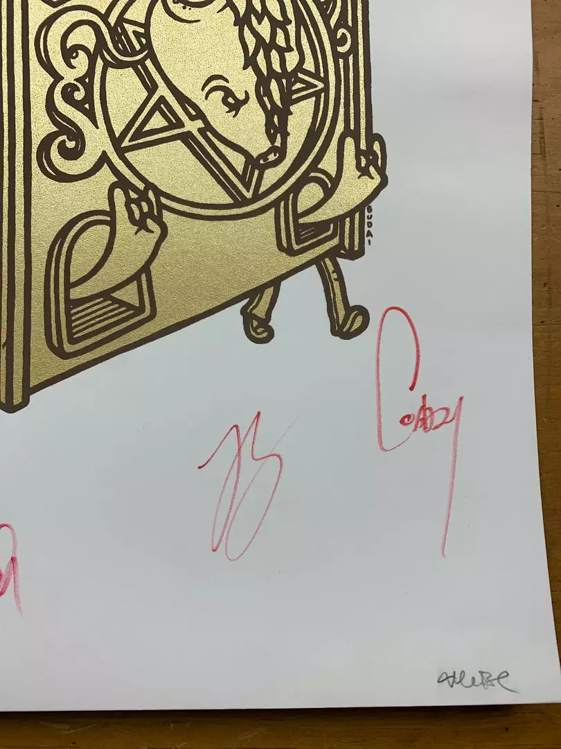 Melvins - 2007 Budai Poster St. Louis, MO Pop's Band Signed Gig Posters 5 Melvins - 2007 Budai Poster St. Louis, MO Pop's Band Signed Gig Posters