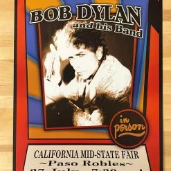 Bob Dylan - 2007 Geoff Gans Poster Paso Robles, CA Gig Posters