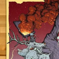 Foo Fighters - 2018 Dave Kloc Poster Edmonton, CAN Rogers Place Gig Posters