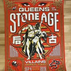 James Jirat Patradoon Queens Of The Stone Age - 2018 James Patradoon Poster Hobart, AUS