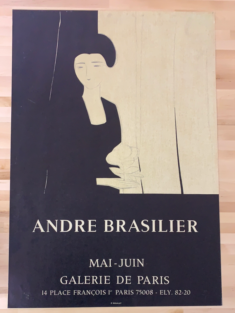 Sold Out Posters Andre Brasilier - 1970's Galerie De Paris Art Print Poster Original Vintage Art Prints 4 Sold Out Posters Andre Brasilier - 1970's Galerie De Paris Art Print Poster Original Vintage Art Prints
