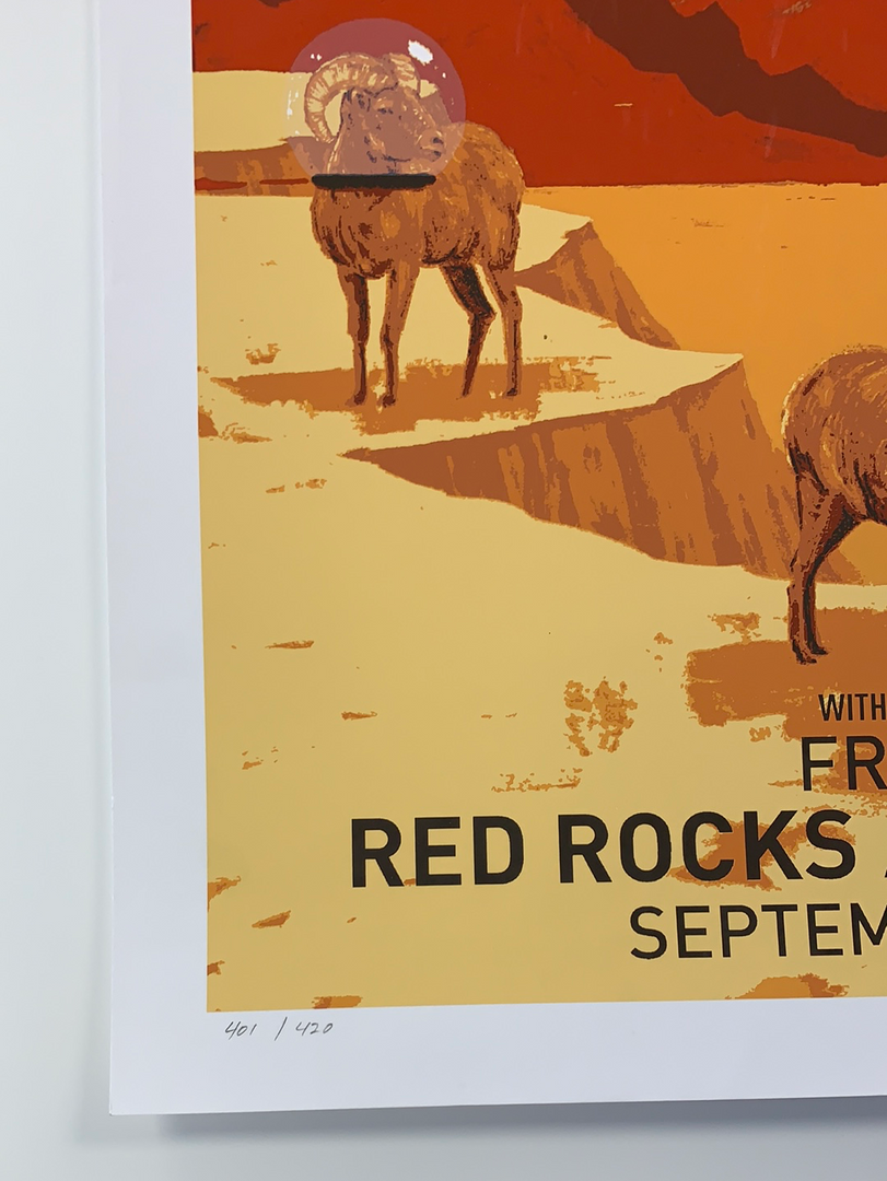 Greensky Bluegrass - 2017 John Vogl Poster Morrison, CO Red Rocks 8 Greensky Bluegrass - 2017 John Vogl Poster Morrison, CO Red Rocks