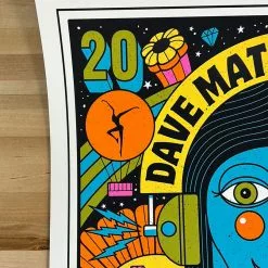 Methane Studios Dave Matthews Band - 2021 Methane Poster Irvine, CA