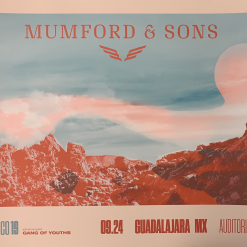 Sold Out Posters Mumford & Sons - 2019 Poster Guadalajara, Mexico Gentlemen Of The Road Gig Posters
