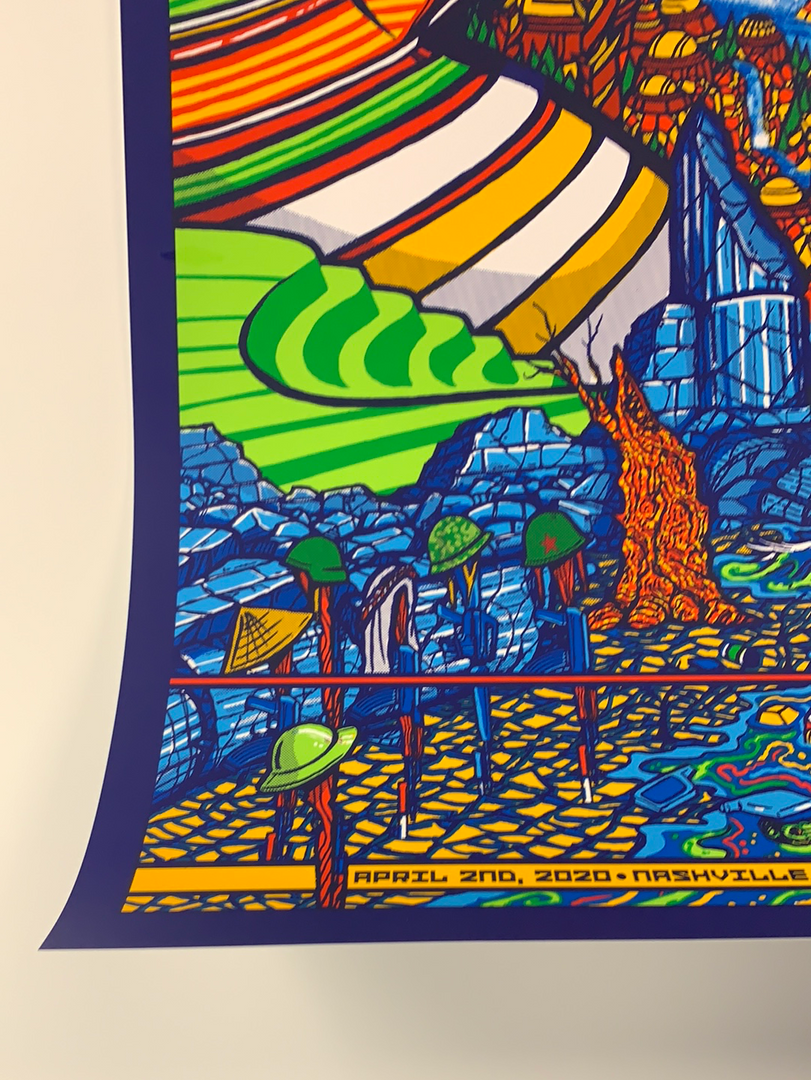 Gig Posters Pearl Jam - 2020 Brad Klausen Poster Nashville, TN 1st Ed Bridgestone Arena 8 Gig Posters Pearl Jam - 2020 Brad Klausen Poster Nashville, TN 1st Ed Bridgestone Arena