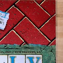 Gig Posters Billy Strings - 2021 Mike Tallman Poster New Orleans, LA 3/24 AP