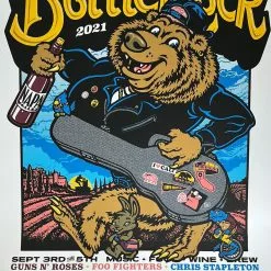 BottleRock Festival - 2021 Ames Brothers Poster Napa, CA 1st
