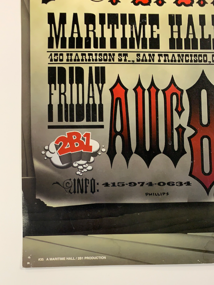 Gig Posters MHP 35 Willie Nelson - 1997 Jim Phillips Poster Maritime Hall San Fran 1st 8 Gig Posters MHP 35 Willie Nelson - 1997 Jim Phillips Poster Maritime Hall San Fran 1st