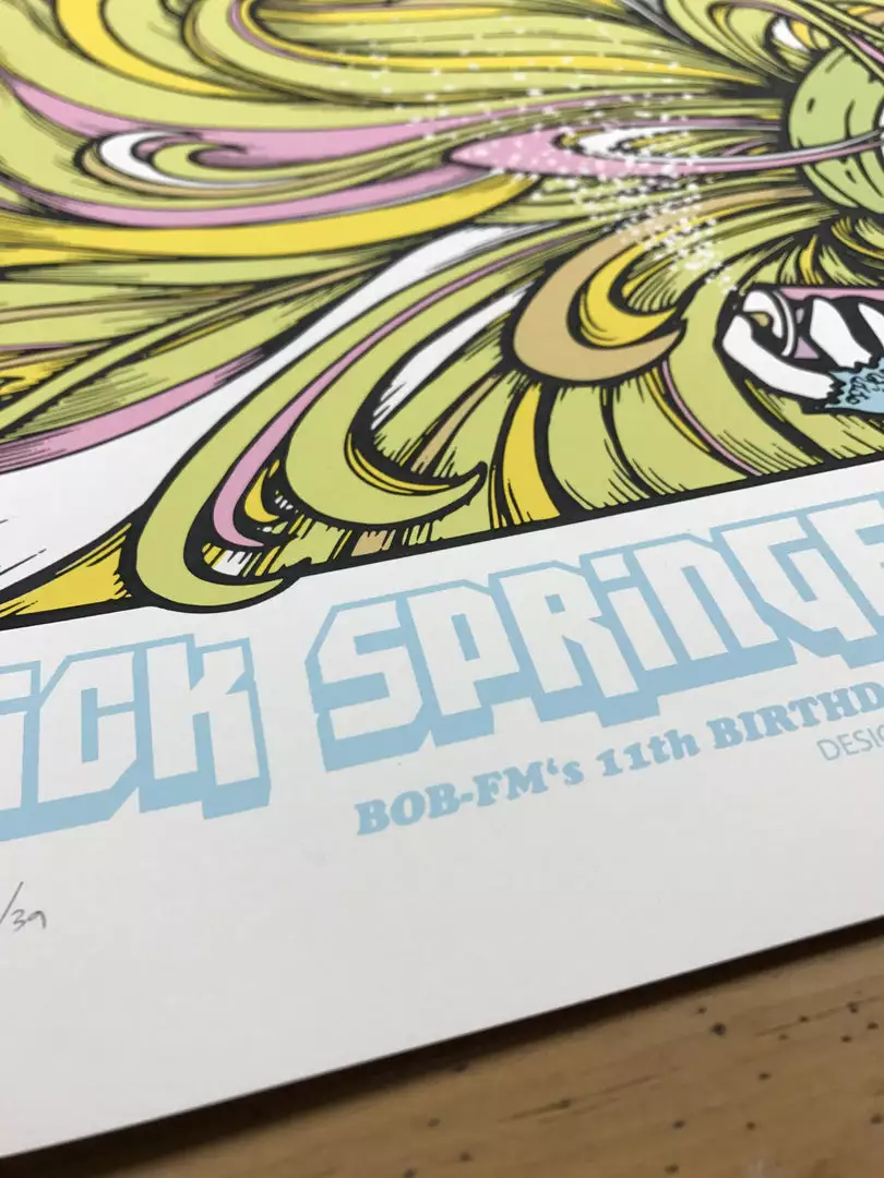 Rick Springfield - 2015 Billy Perkins Poster Cedar Park Center Gig Posters 8 Rick Springfield - 2015 Billy Perkins Poster Cedar Park Center Gig Posters