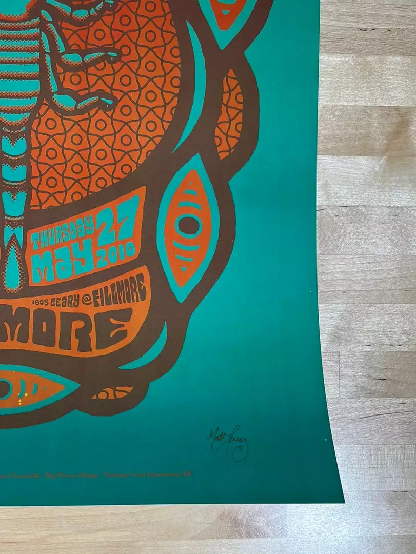 Gig Posters Edward Sharpe & The Magnetic Zeros - 2010 Matt Leunig Poster The Fillmore San Francisco, CA 7 Gig Posters Edward Sharpe & The Magnetic Zeros - 2010 Matt Leunig Poster The Fillmore San Francisco, CA