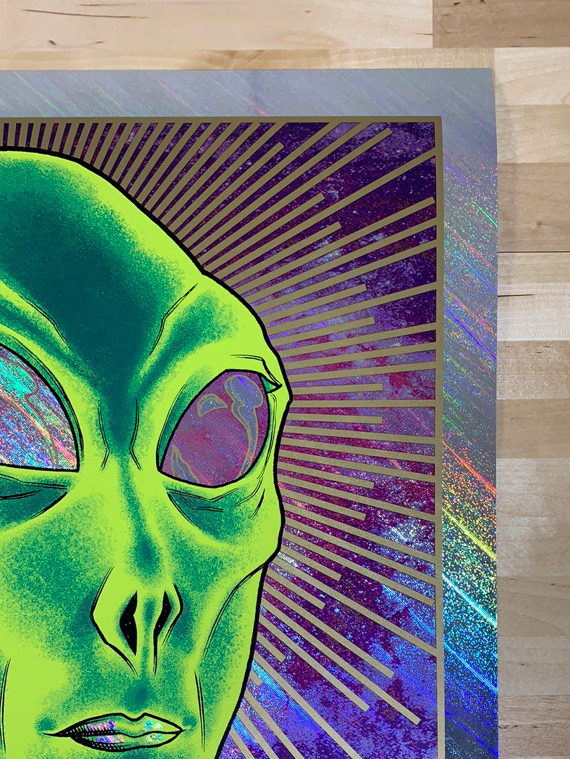 Foil Posters Foo Fighters - 2020 Brian Ewing Poster Cleveland, OH Rapture Foil 6 Foil Posters Foo Fighters - 2020 Brian Ewing Poster Cleveland, OH Rapture Foil