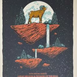 Greensky Bluegrass - 2021 Logan Schmitt Poster Morrison, CO Red Rocks
