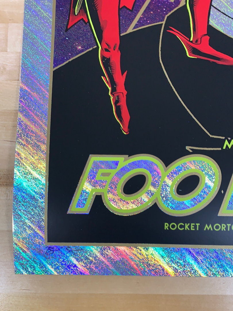 Foil Posters Foo Fighters - 2020 Brian Ewing Poster Cleveland, OH Rapture Foil 8 Foil Posters Foo Fighters - 2020 Brian Ewing Poster Cleveland, OH Rapture Foil