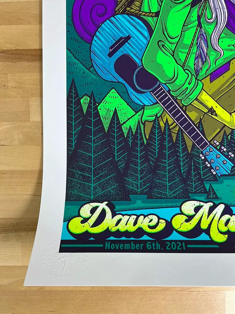 Gig Posters Dave Matthews Band - 2021 Jim Mazza Poster Grand Rapids, MI 8 Gig Posters Dave Matthews Band - 2021 Jim Mazza Poster Grand Rapids, MI