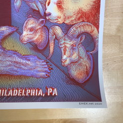 Pearl Jam - 2020 EMEK Streaming Poster Philadelphia, PA Wells Fargo Center